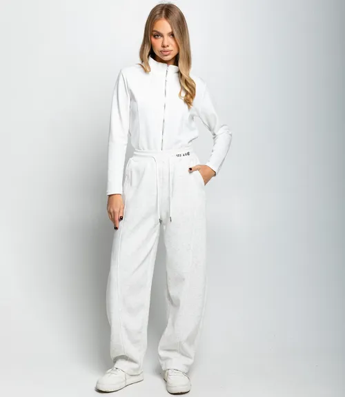 Спортивные брюки #КТ8003 (9), светло-серый меланж