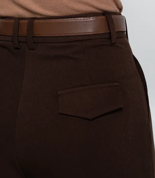 Брюки #КТ25933 (1), тёмно-коричневый