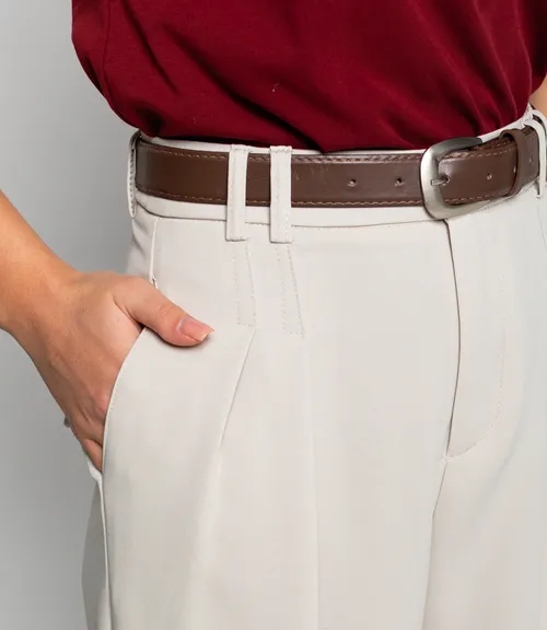 Брюки #КТ25933 (1), бежево-серый