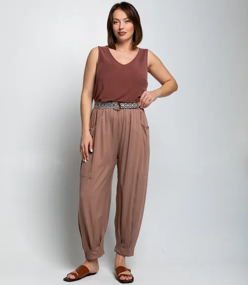 Брюки #ОКТ085008, капучино