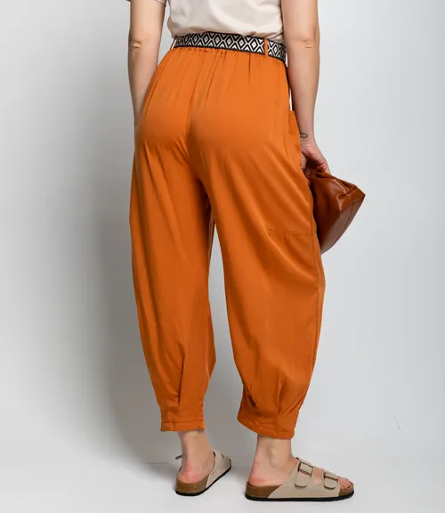 Брюки #ОКТ085008, терракотовый