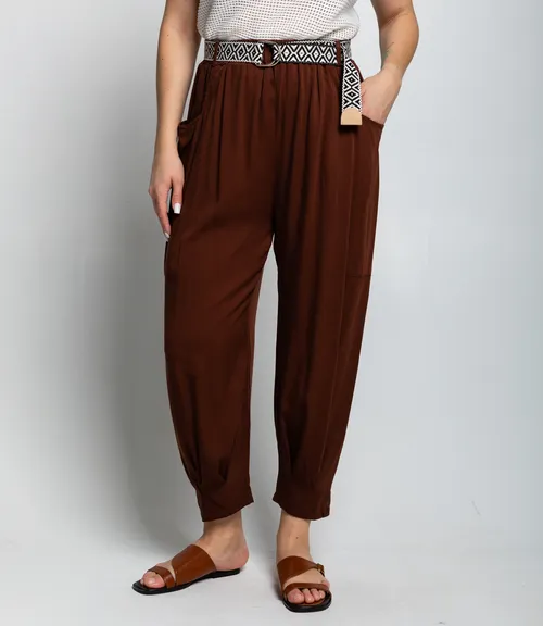 Брюки #ОКТ085008, шоколадный