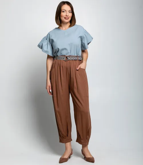 Брюки #ОКТ085008, коричневый