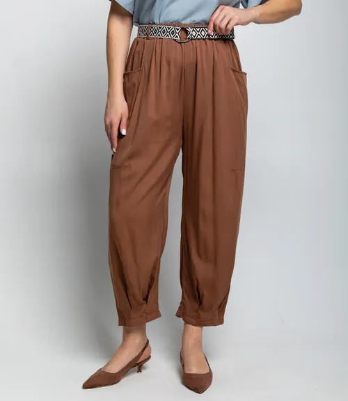 Брюки #ОКТ085008, коричневый