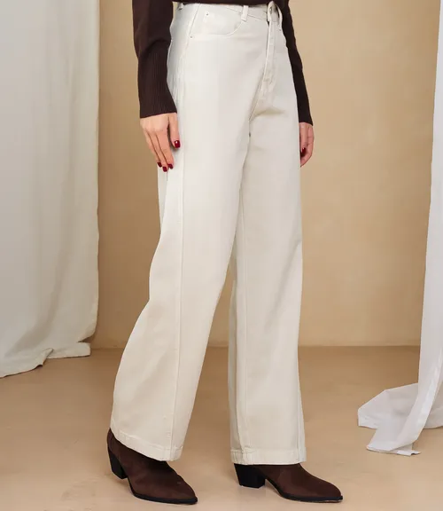 Джинсы #КТ6257, светло-бежевый