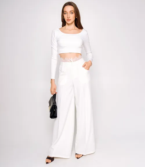 Брюки #КТ16580, белый