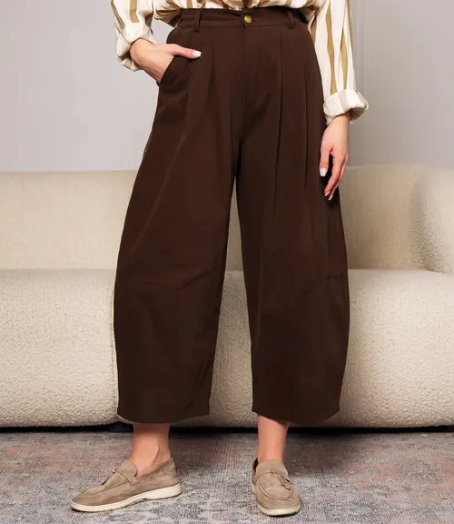 Брюки #КТ5203, шоколадный