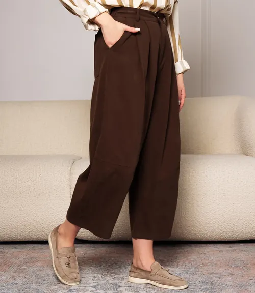 Брюки #КТ5203, шоколадный