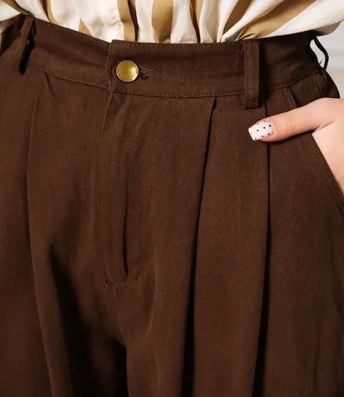 Брюки #КТ5203, шоколадный