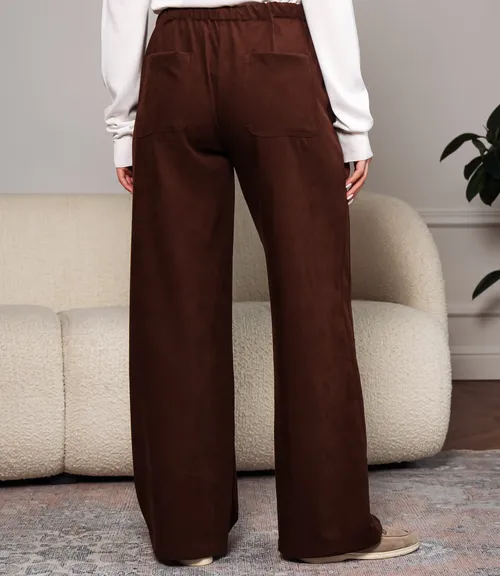 Брюки #ОКТ165005, шоколадный