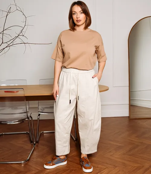 Брюки #КТ5890, светло-бежевый