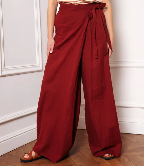 Брюки #КТ88693, терракотовый