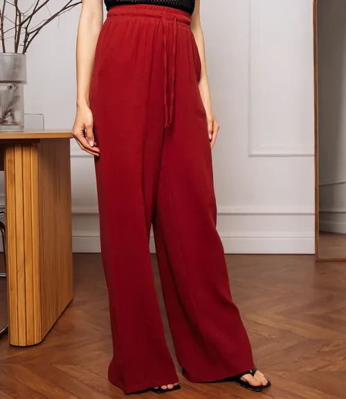 Брюки #ОКТ265001, марсала