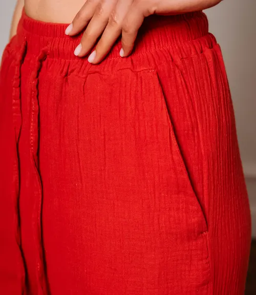 Брюки #ОКТ265001, терракотовый