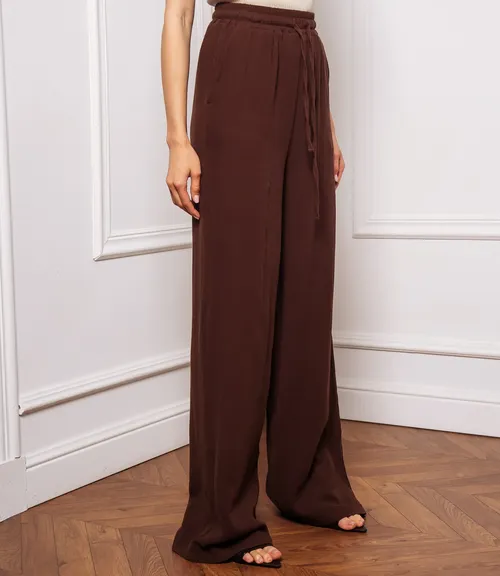 Брюки #ОКТ265001, шоколадный