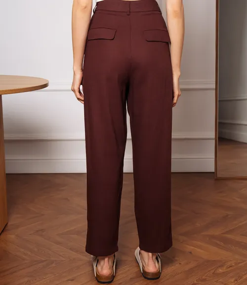 Брюки #ОКТ215007, шоколадный