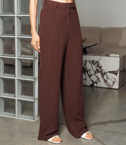 Брюки #ОКТ245001, шоколадный