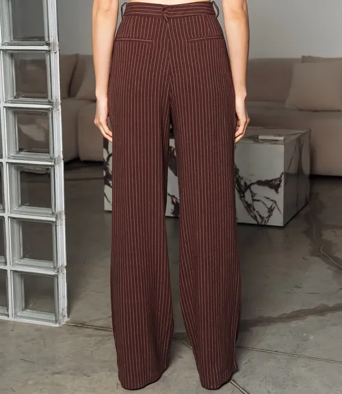 Брюки #ОКТ245001, шоколадный