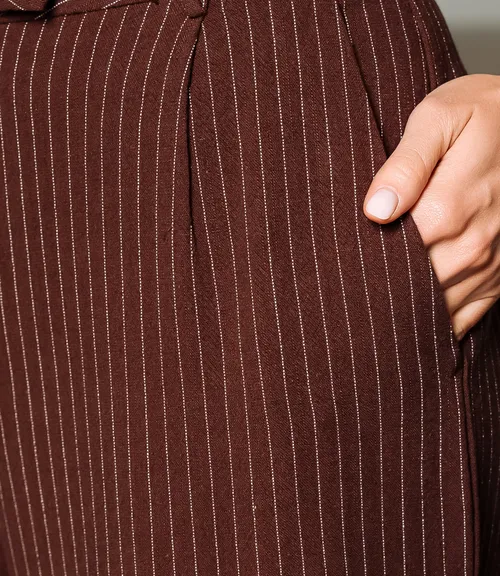 Брюки #ОКТ245001, шоколадный