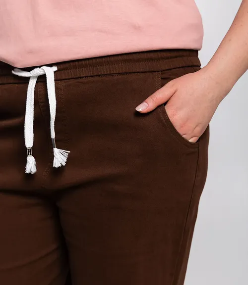 Брюки #КТ2610 (1), шоколадный