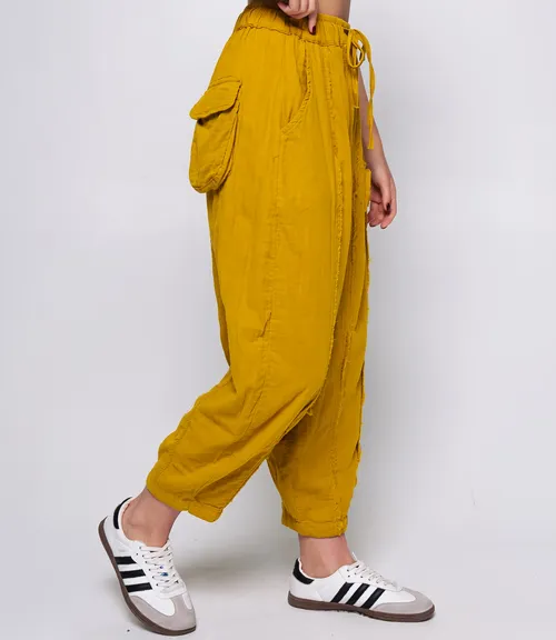 Брюки #КТ2156 (1), горчичный