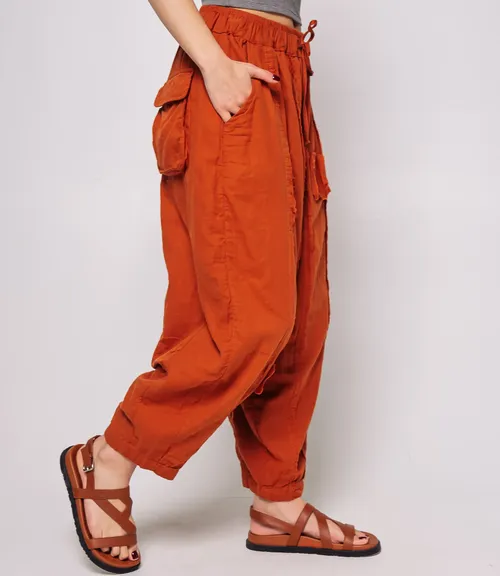 Брюки #КТ2156 (1), светло-терракотовый