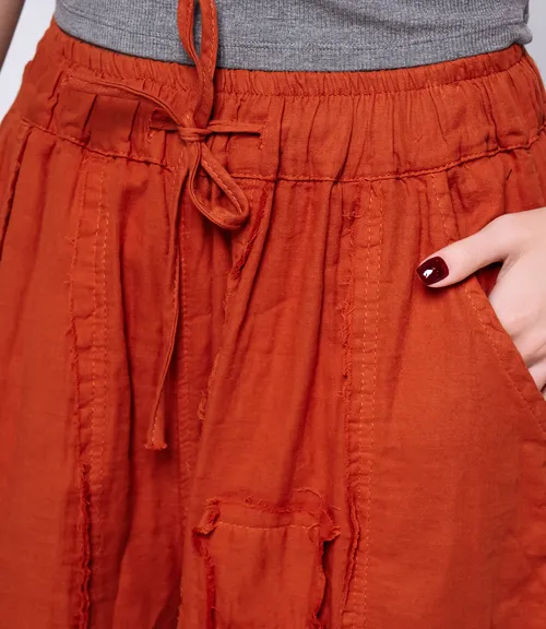 Брюки #КТ2156 (1), светло-терракотовый