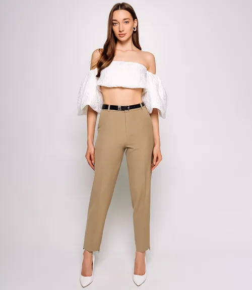 Брюки #КТ89121, бежевый