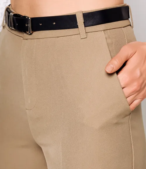 Брюки #КТ89121, бежевый