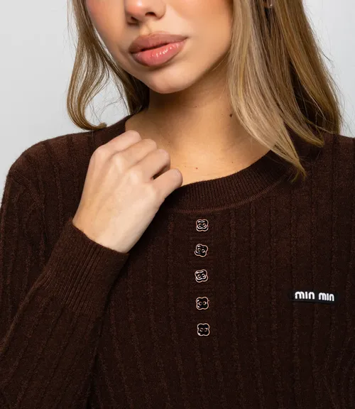 Джемпер #КТ8201 (5), шоколадный