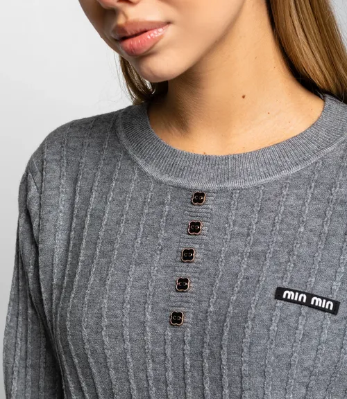 Джемпер #КТ8201 (5), серый