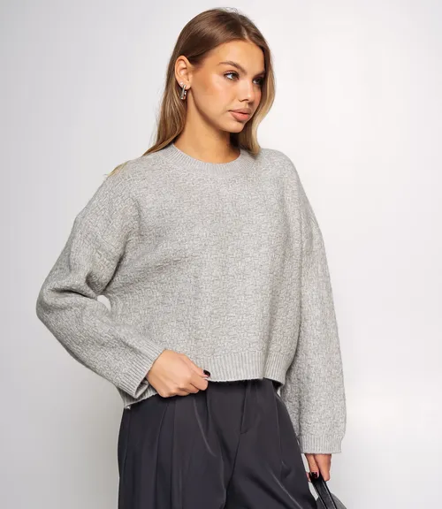 Джемпер #КТ6137, серый