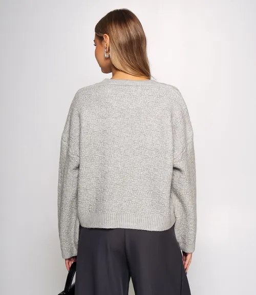 Джемпер #КТ6137, серый