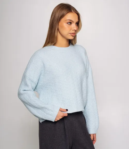 Джемпер #КТ6137, голубой