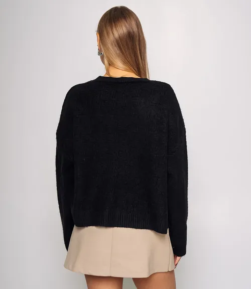 Джемпер #КТ6137, чёрный