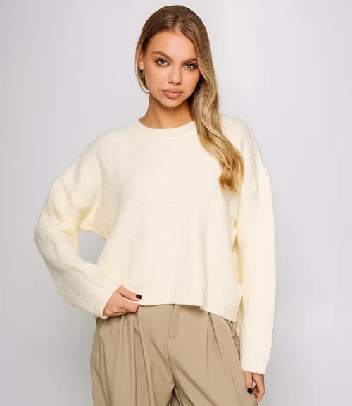 Джемпер #КТ6137, кремовый