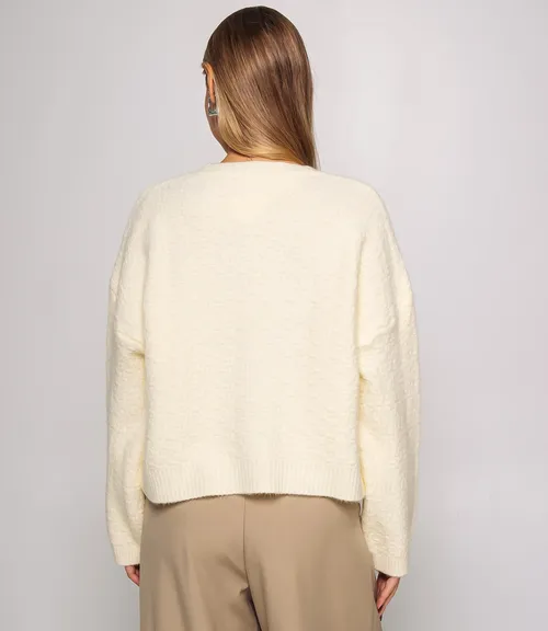 Джемпер #КТ6137, кремовый