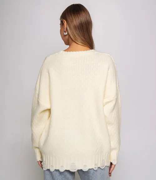Джемпер #КТ6138 (1), кремовый