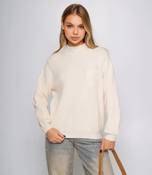 Джемпер #КТ24062, кремовый