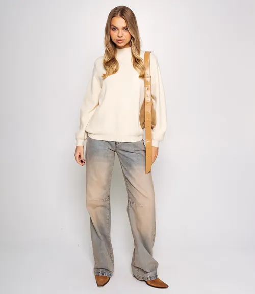 Джемпер #КТ24062, кремовый