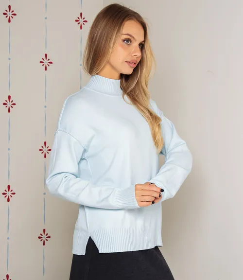 Джемпер #КТ9196, голубой