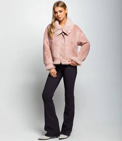 Дублёнка #КТ7580 (1), пудровый