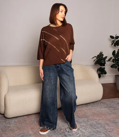 Футболка #КТ2617 (1), шоколадный