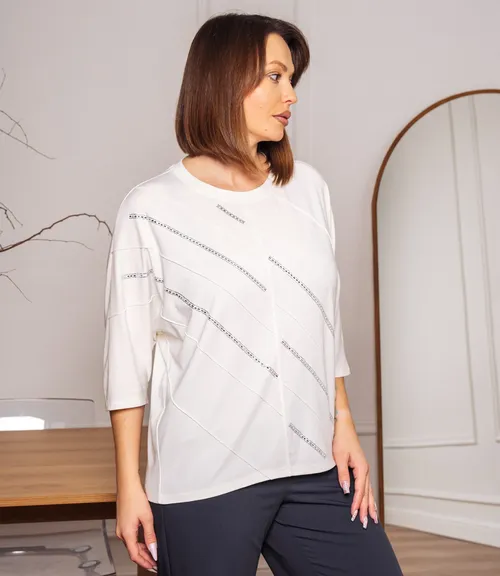 Футболка #КТ2617 (1), молочный