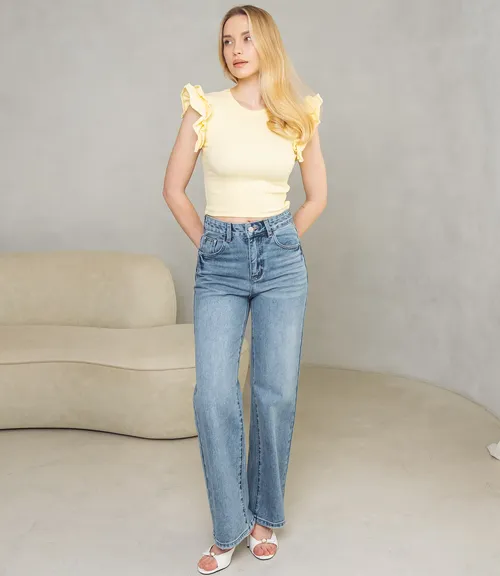 Футболка #ОКТ085006, жёлтый