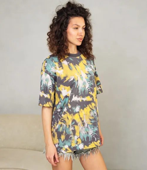 Футболка #КТ1622, тёмно-серый