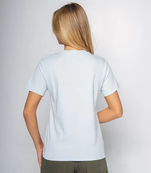 Футболка #КТ5037, голубой
