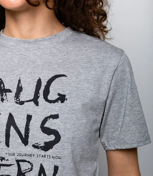 Футболка #КТ888119, серый меланж