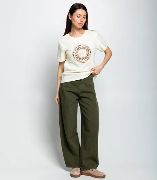 Футболка #КТ92139, кремовый