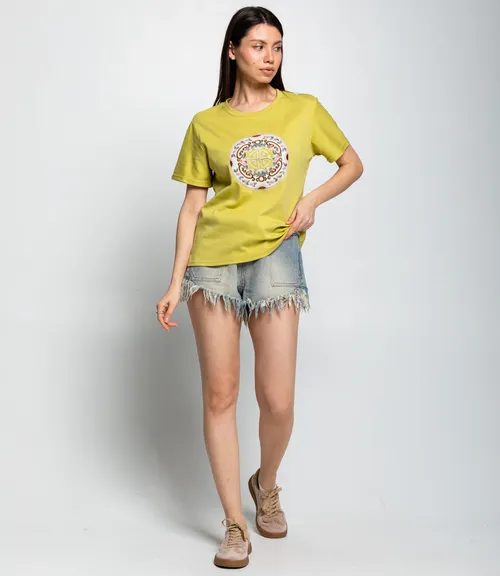 Футболка #КТ92139, фисташковый